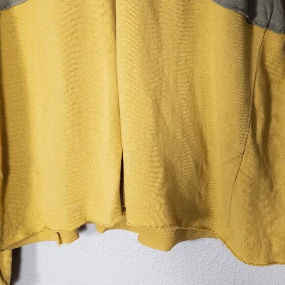 Anthropologie Women's Polo Top Yellow Size Large Colorblock Academia - Picture 6 of 10